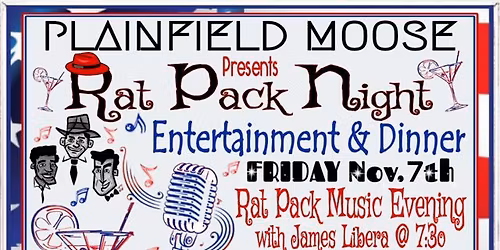 Rat Pack Night (Entertainment & Dinner)