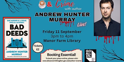 Coffee & Crime with Andrew Hunter-Murray (last few tickets)