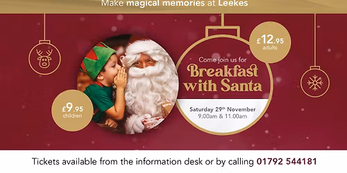 Breakfast with Santa at Leekes Cross Hands