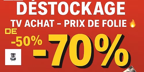 \ud83c\udf89\u00e9v\u00e9nements exceptionnel! destockage massif de produits tv achat, plusieurs centaines de produits 