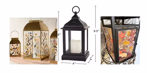 Pressed Flower &Tissue Paper Lantern