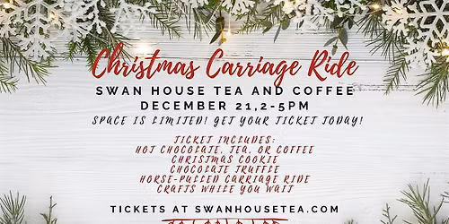 Swan House Christmas Carriage Ride & Treats