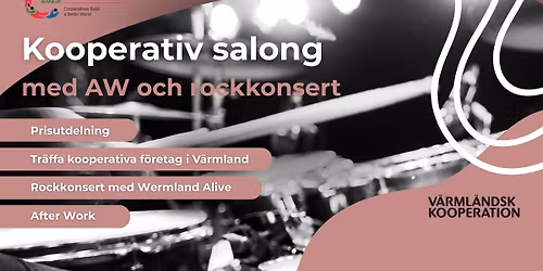 Kooperativ salong \u2013 med AW och rockkonsert