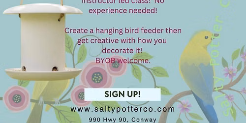 Pottery Class- Bird Feeders