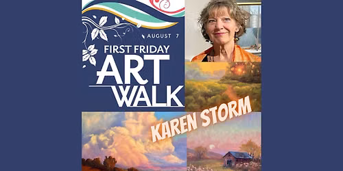 First Friday ArtWalk August 7 with Colorado Springs Artist Karen Storm