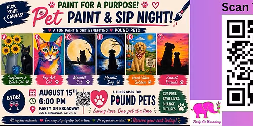 Pound Pets Paint Night Fundraiser