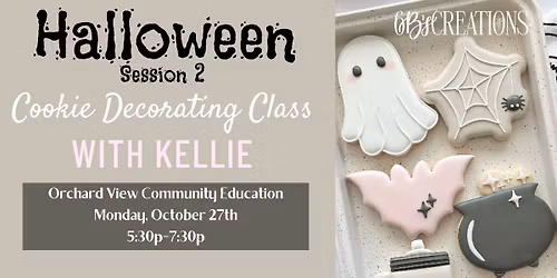 ** SOLD OUT** Halloween Cookie Decorating Class Session 2
