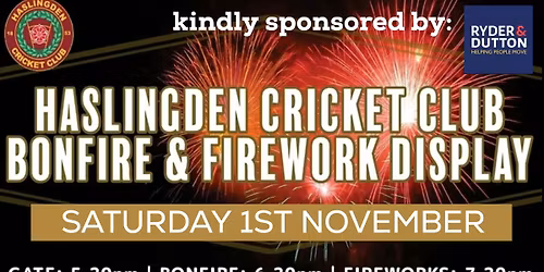 BONFIRE NIGHT 2025 - TICKETS ON SALE NOW