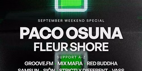 Elevate : Paco Osuna + More TBA