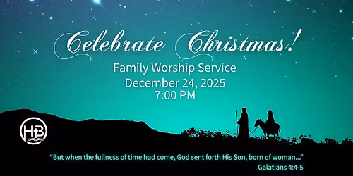 Christmas Eve Family Worship Service