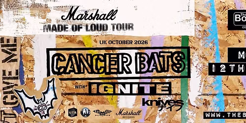 Cancer Bats, live in Dover
