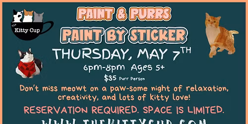 Paint & Purrs Sticker Painting 