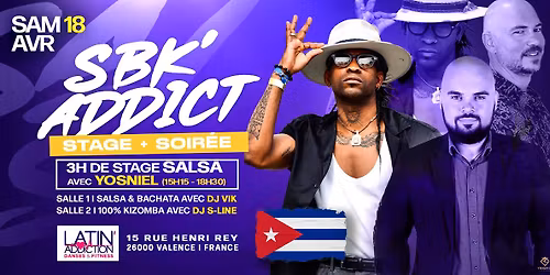 Stage de Salsa avec YOSNIEL + la Soir\u00e9e SBK'ADDICT