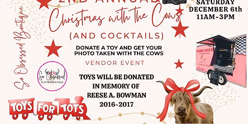 Christmas With Cows-Toys for Tots Event