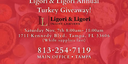 Ligori & Ligori Annual Turkey Giveaway