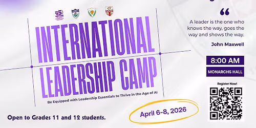 International Leadership Camp 2026 (April 6\u20138, 2026)