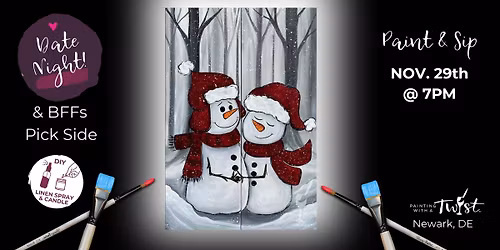 \ud83c\udfa8 Saturday Paint & Sip \u2013 Creative Fun in Newark, DE - Couples & BFFs: Melt My Heart Set