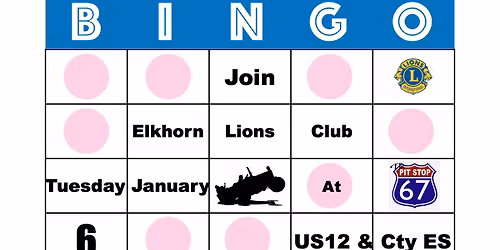 Bingo at The PitStop 67 with Elkhorn Lions Club