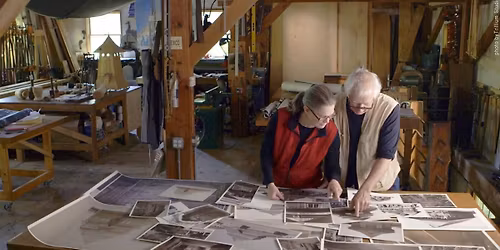 Rick and Laura Brown at the Art Complex Museum