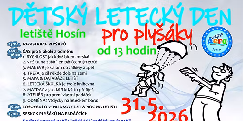 D\u011btsk\u00fd leteck\u00fd den pro Ply\u0161\u00e1ky 2026