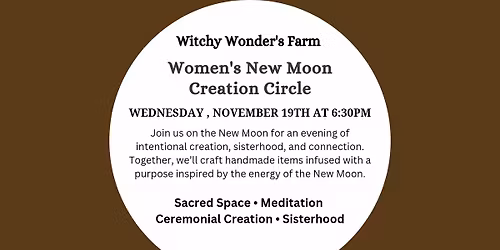 Women's New Moon Creation Circle