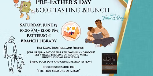 Pre-Father's Day Book Tasting Brunch at Patterson Branch Library