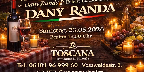 ITALIENISCHE NACHT mit LIVEMUSIK von DANY RANDA