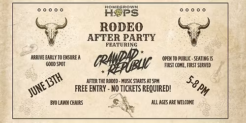 Rodeo After Party with Crawdad Republic