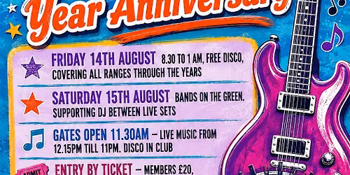 100 Year Anniversary weekend- Events and times
