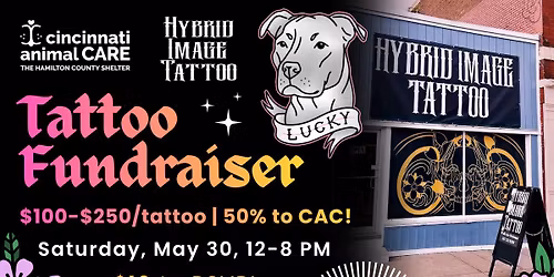 \ud83d\udc98 Flash Tattoo Fundraiser with Cincy CARE and Hybrid Image Tattoo!