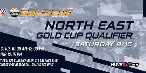 North East Gold Cup Qualifier Triple at NOVA BMX