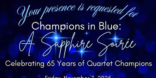 Champions in Blue: A Sapphire Soir\u00e9e