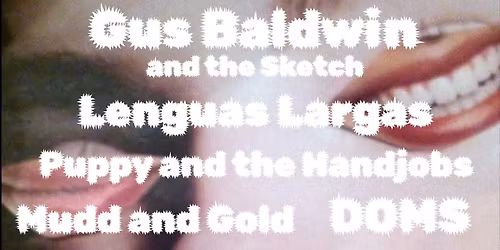 Gus Baldwin & The Sketch \/ Lenguas Largas \/ Puppy & The Handjobs plus guests 