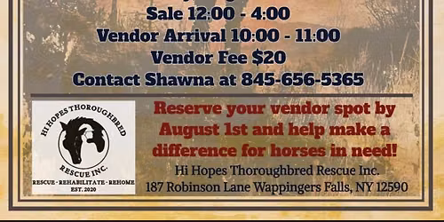 Vendor Sale & Fundraiser