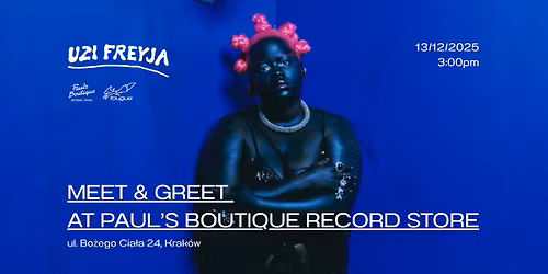 UZI FREYJA - Meet & Greet at Paul's Boutique Record Store