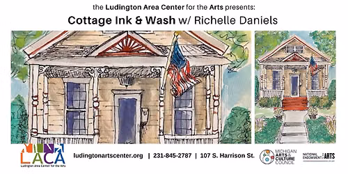 Cottages Ink & Wash w\/ Richelle Daniels