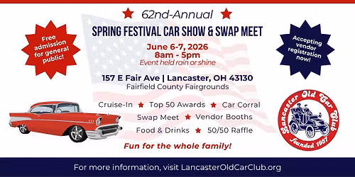 62nd Annual Spring Festival Car Show & Swap Meet