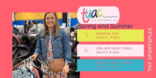 TUAC Kids Consignment Spring and Summer Pop Up Event