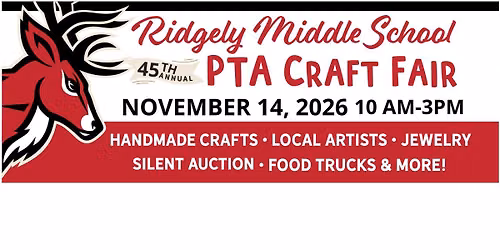 Ridgely Middle School PTA Craft Fair