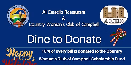 Dine To Donate Fundraiser At Al Castello Restaurant