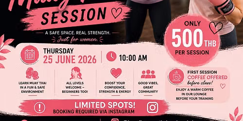 \ud83c\udf38 Women\u2019s Muay Thai Session | BAAN FIVE Muay Thai Gym