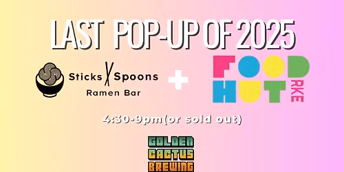 Last Pop-up of 2025 at Food Hut!
