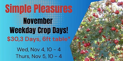 SP November Weekday Crop Days!