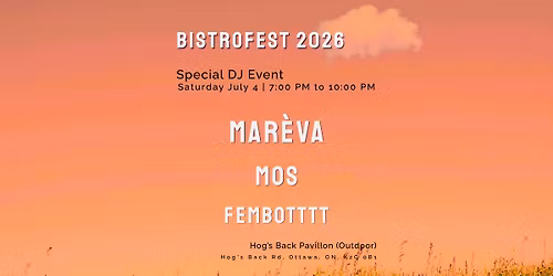Mar\u00e8va at BistroFest 2026 (Special DJ Event)