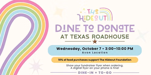 The Hideout Dine to Donate at Texas Roadhouse