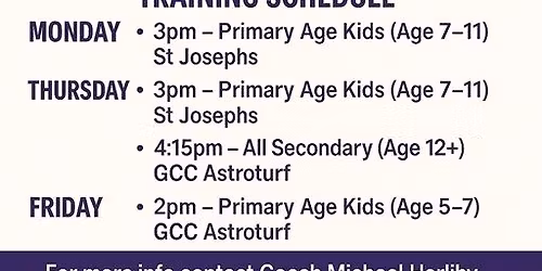 Glanmire AC Juvenile Athletics Training Launch Week