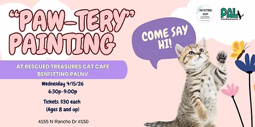 "Paw-Tery" Painting Benefitting PALNV