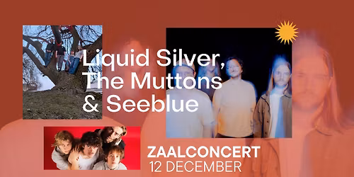 Liquid Silver, The Muttons & Seeblue \u2726 Zaalconcert \u2726 Snuffel Hostel
