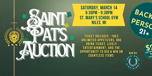 Saint Pat's Auction - BACK IN PERSON