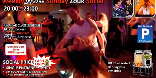 BZA Sunday Zouk Social - Dec 14 - Your Weekly Zouk Vitamins!